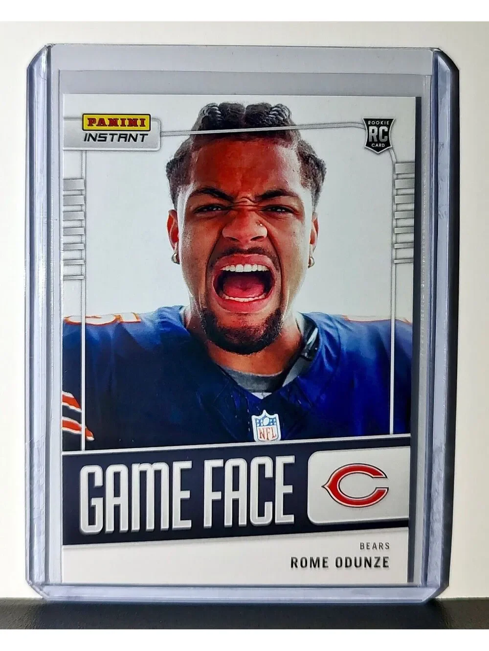 Rome Odunze 2024 Panini Game Face NFL #26 Rookie Football Card Bears 1/331